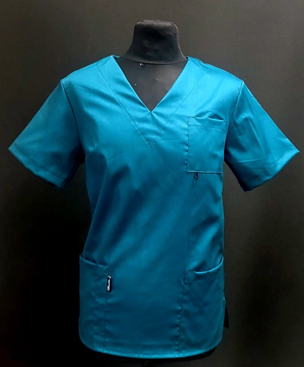 BUTELKOWA ZIELEŃ bluza medyczna COMFORT (tkanina)