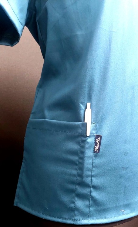 BUTELKOWA ZIELEŃ bluza medyczna COMFORT (tkanina)