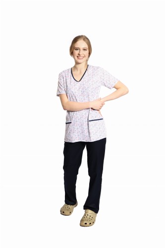 KWIATKI W KWIATKACH bluza medyczna