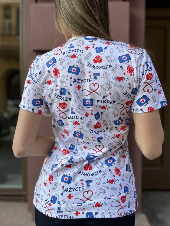 BIAŁE ZDROWIE bluza medyczna