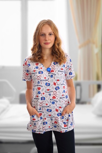 BIAŁE ZDROWIE bluza medyczna