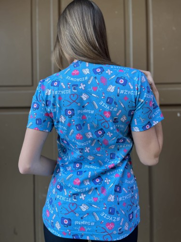 TURKUSOWE ZDROWIE bluza medyczna