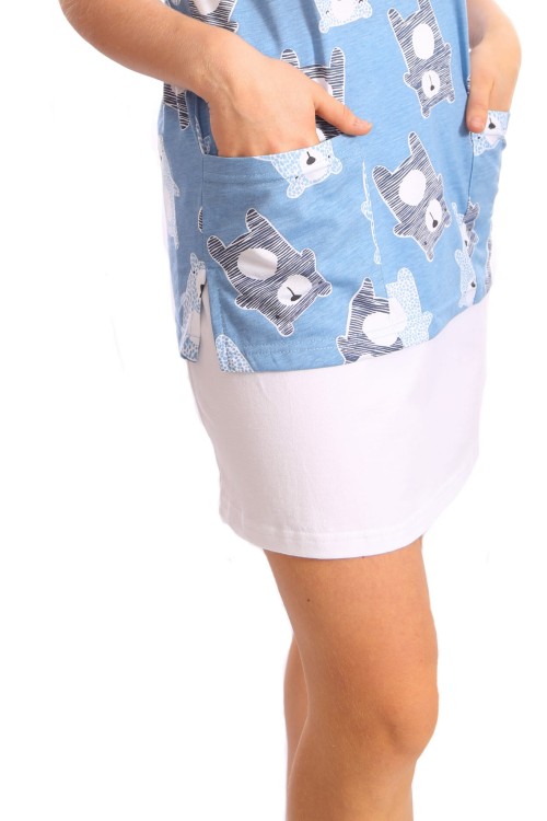 BIAŁA spódnica medyczna