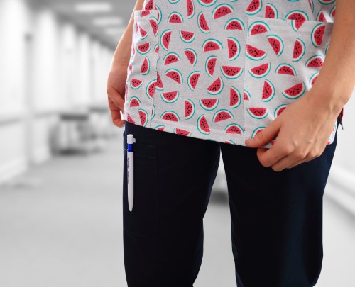 GRANAT CIEMNY spodnie medyczne BOJÓWKI