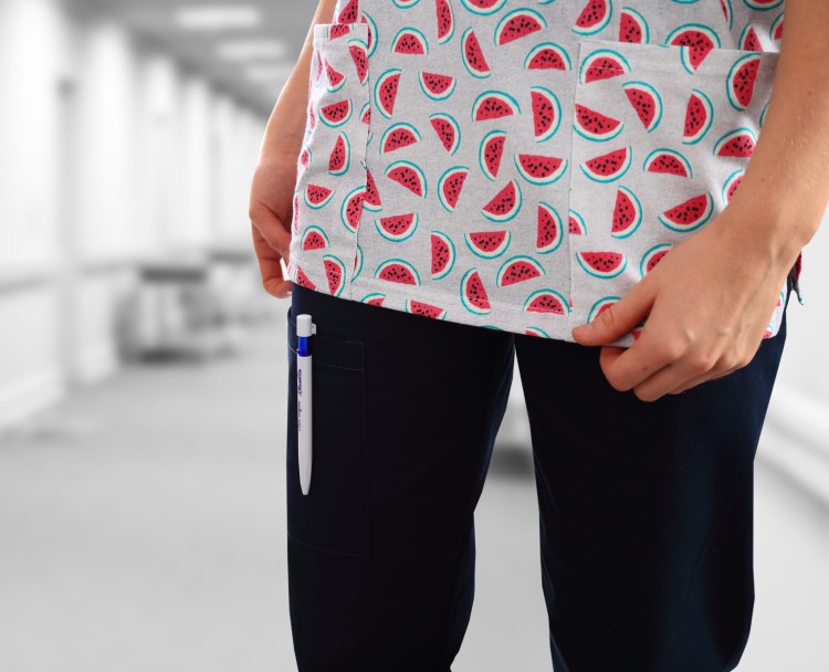 GRANAT CIEMNY spodnie medyczne BOJÓWKI