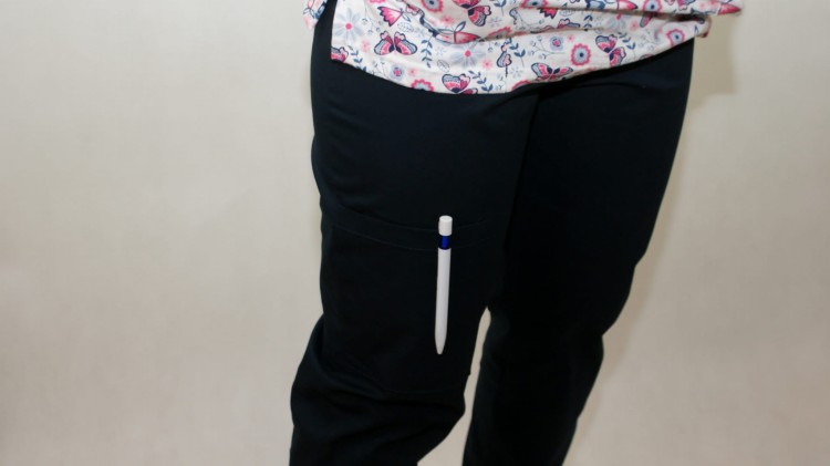 GRANAT CIEMNY spodnie medyczne BOJÓWKI