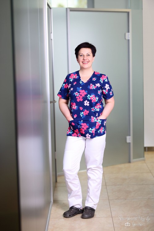 BIAŁE spodnie medyczne BOJÓWKI