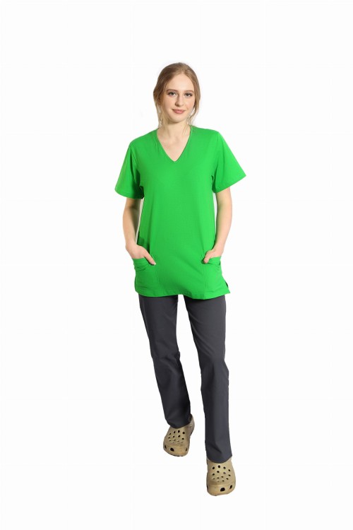 GRAFITOWE spodnie medyczne BOJÓWKI