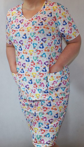 LISICE sukienka medyczna