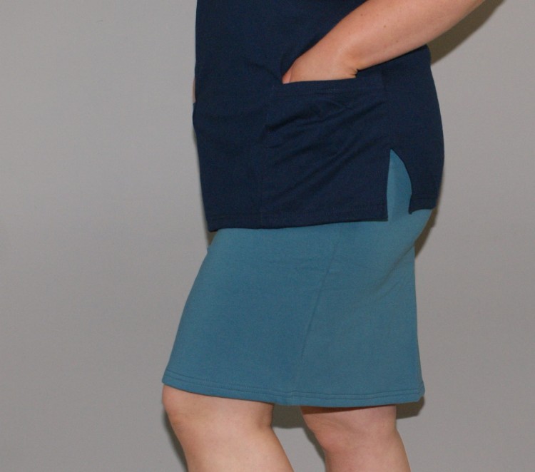 MORSKA ZIELEŃ spódnica medyczna