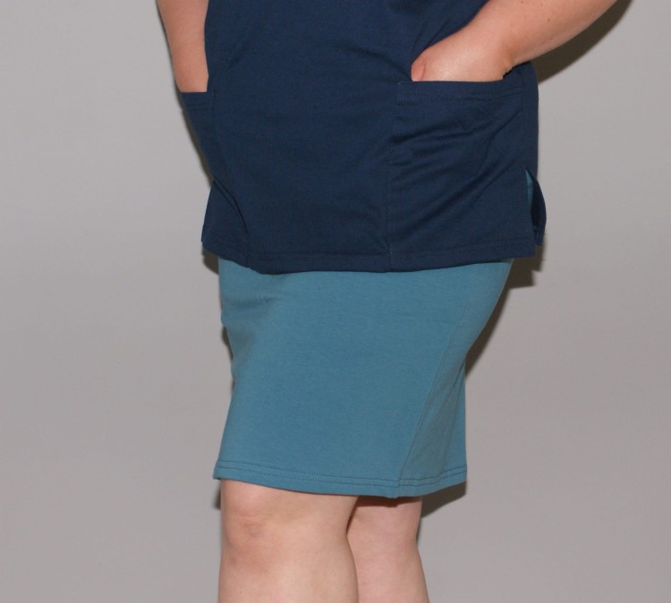 MORSKA ZIELEŃ spódnica medyczna