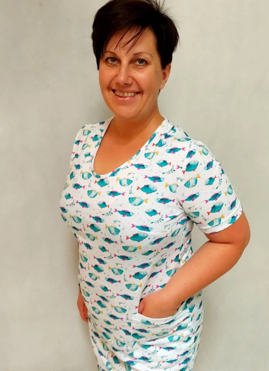 RYBKI sukienka medyczna