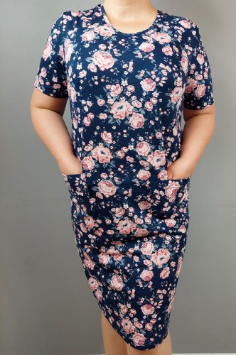 RÓŻE sukienka medyczna