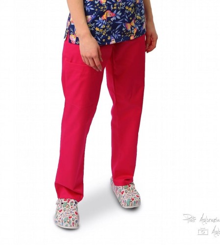 RÓŻ spodnie medyczne BOJÓWKI