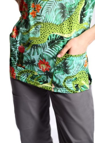 POPIEL spodnie medyczne CYGARETKI