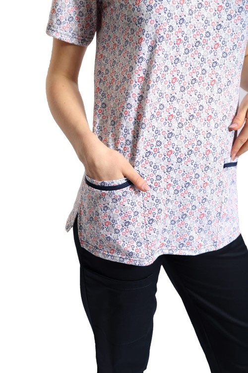 GRANAT CIEMNY spodnie medyczne CYGARETKI