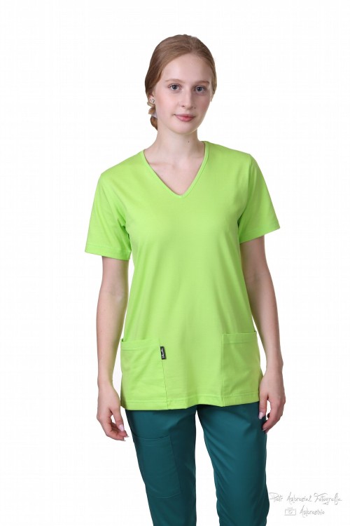 BUTELKOWA ZIELEŃ spodnie medyczne CYGARETKI