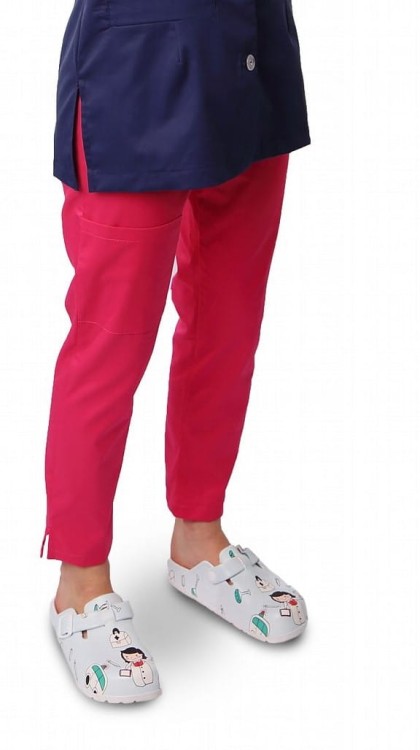 RÓŻ spodnie medyczne CYGARETKI