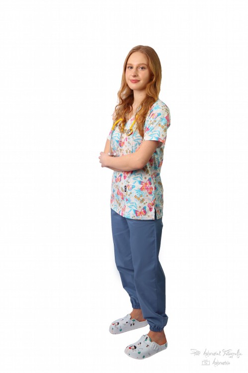 MORSKIE spodnie medyczne JOGGERY