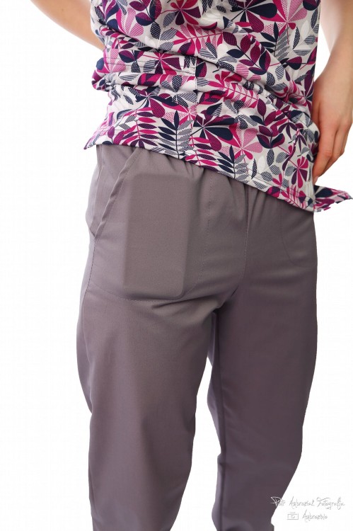 POPIEL spodnie medyczne JOGGERY