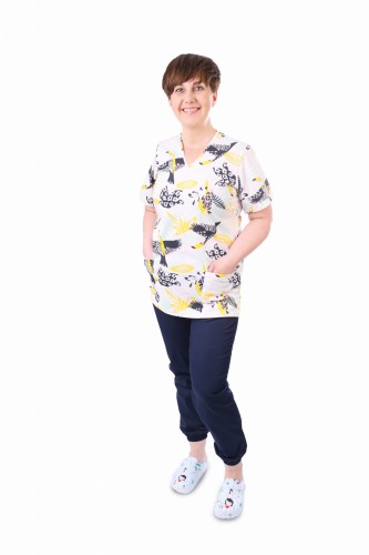 ŻÓŁTY TUKAN bluza medyczna