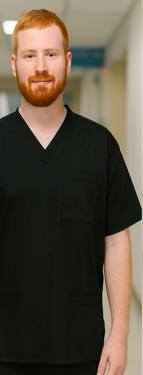 MĘSKA CZARNA bluza medyczna