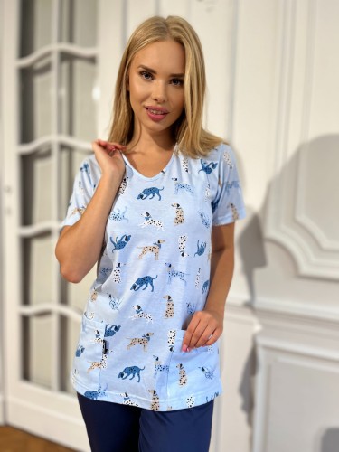 DALMATYŃCZYK NIEBIESKI bluza medyczna