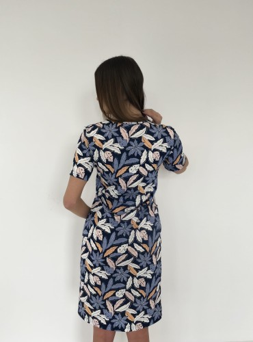 NIEBIESKI BANANOWIEC sukienka medyczna