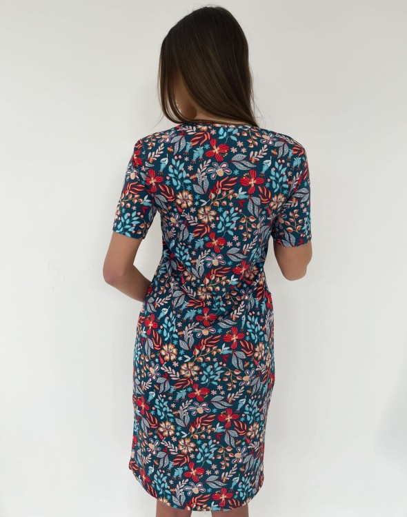 POLNE KWIATY sukienka medyczna