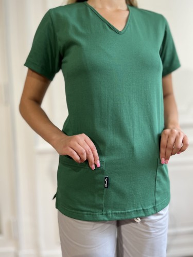 BUTELKOWA ZIELEŃ bluza medyczna