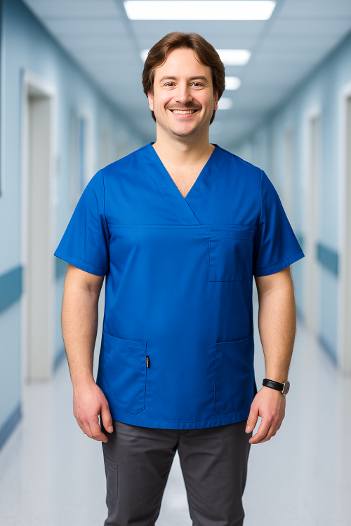 MĘSKA bluza medyczna BASIC CHABER (tkanina)