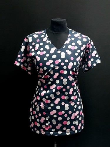 KOLOROWE GROCHY bluza medyczna